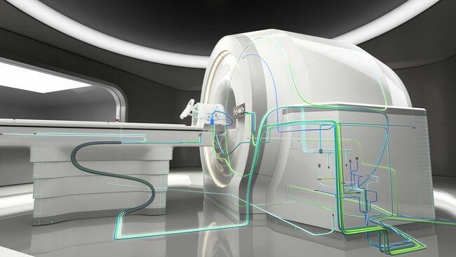 Internal wiring harness in advanced medical equipment